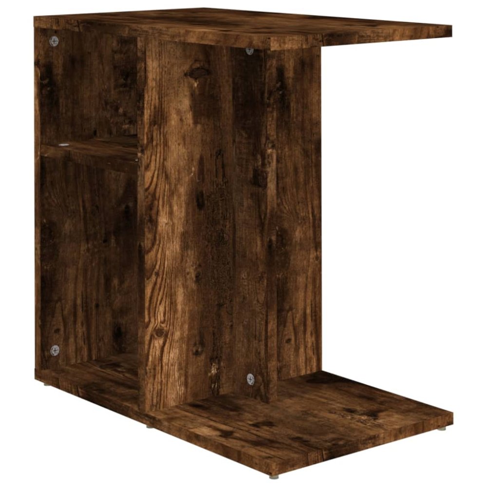 Vidaxl Príručný stolík dymový dub 50x30x50 cm spracované drevo
